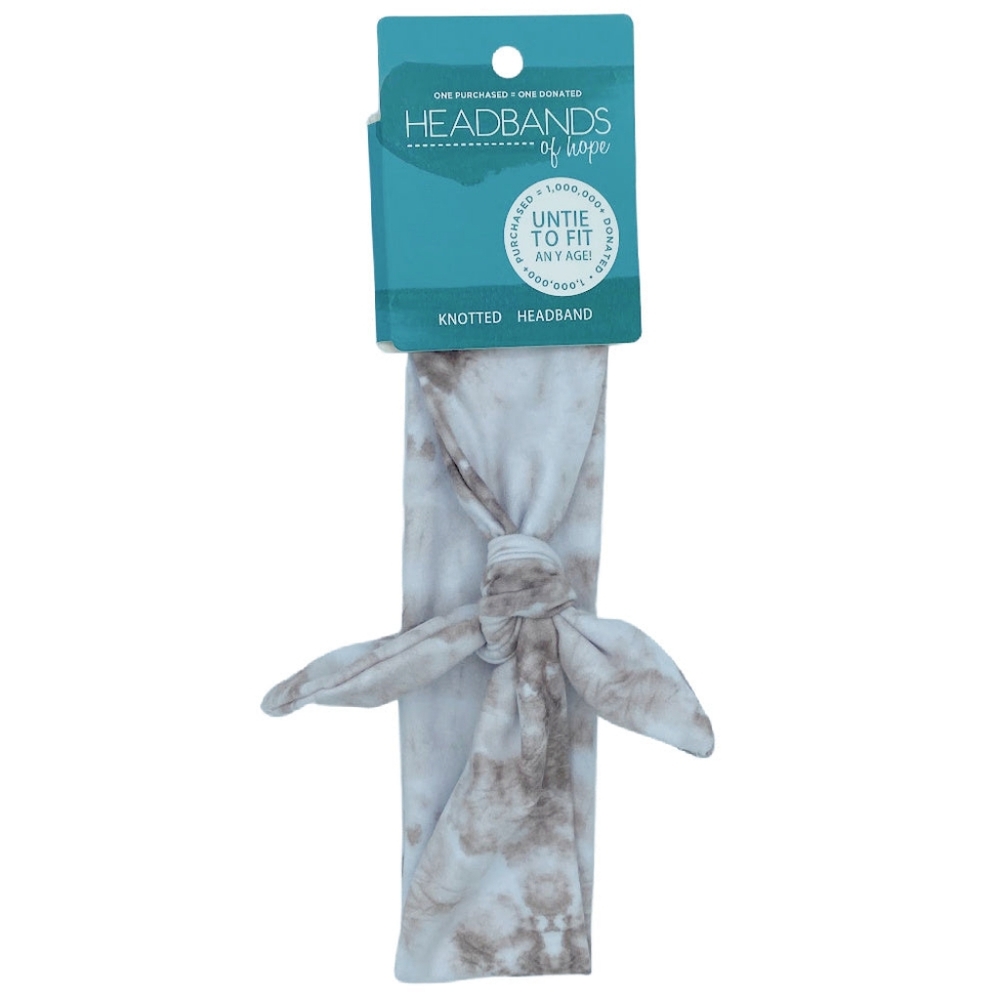 Headbands of Hope taupe knotted headband